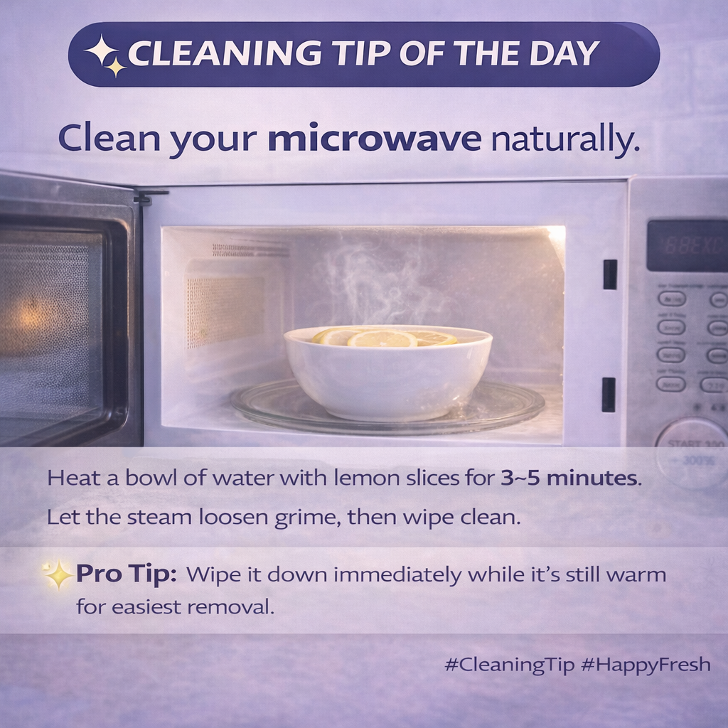 Microwave looking messy? Skip the harsh chemicals.