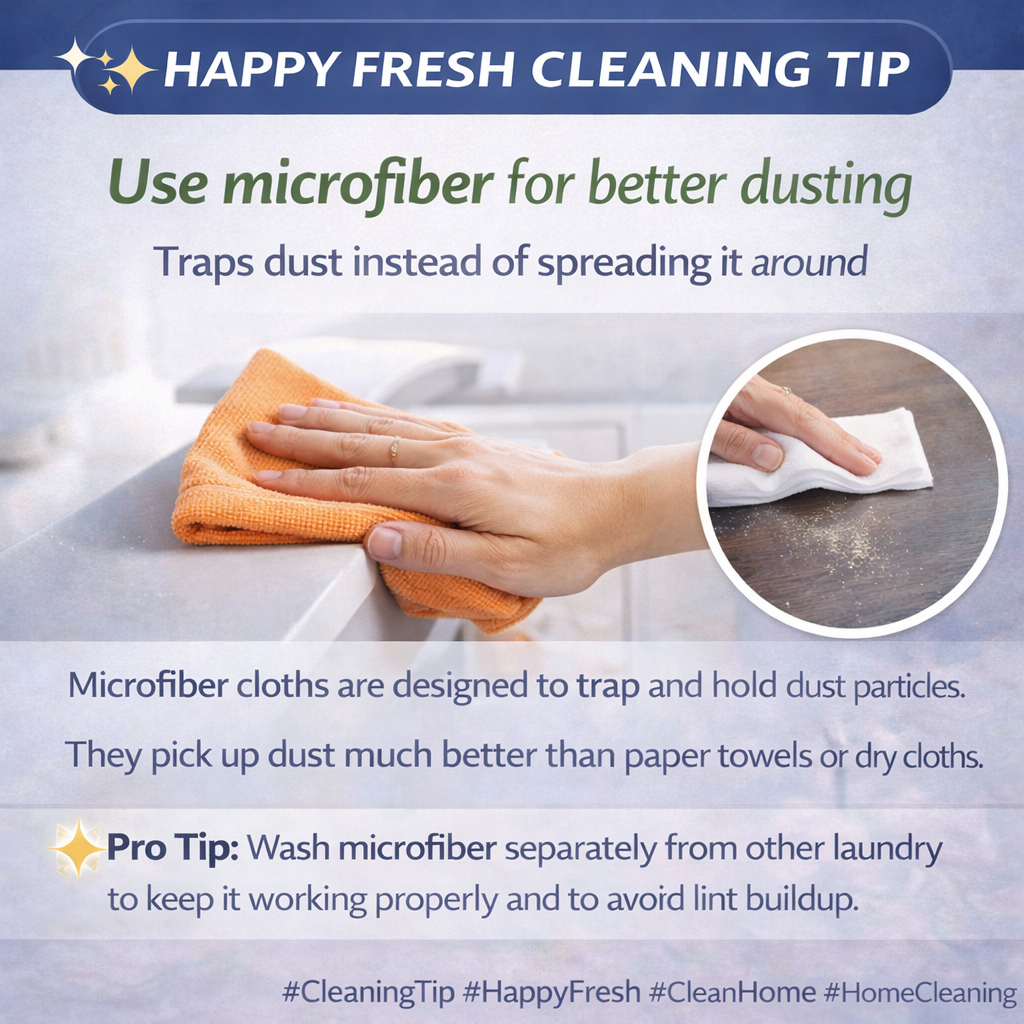 Use Microfiber for Better Dusting