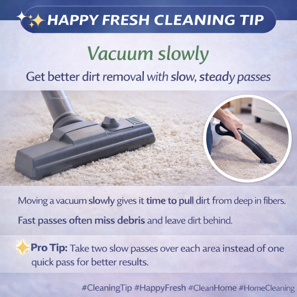 Vacuum Slowly