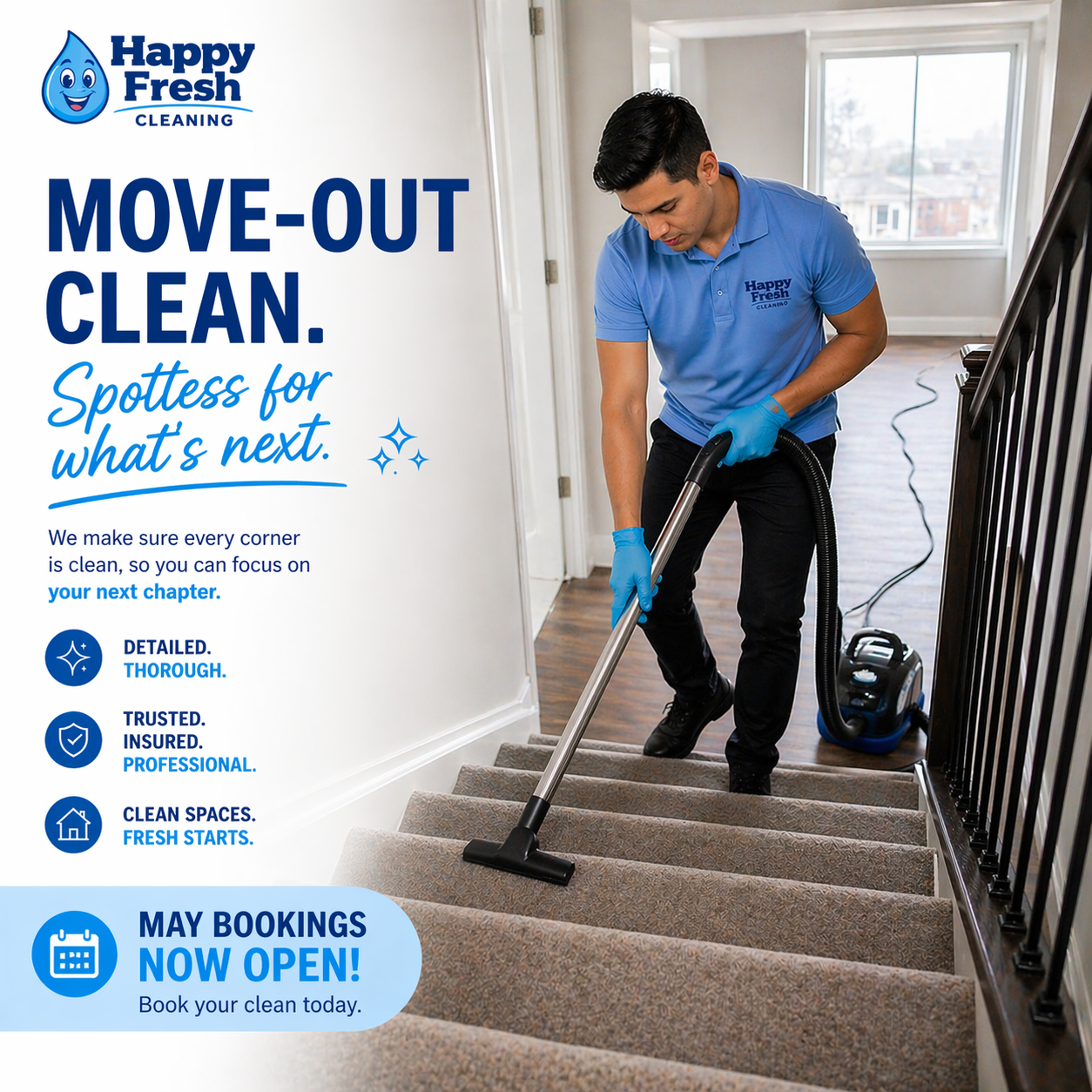 Moving soon? Leave the cleaning to us. ✨