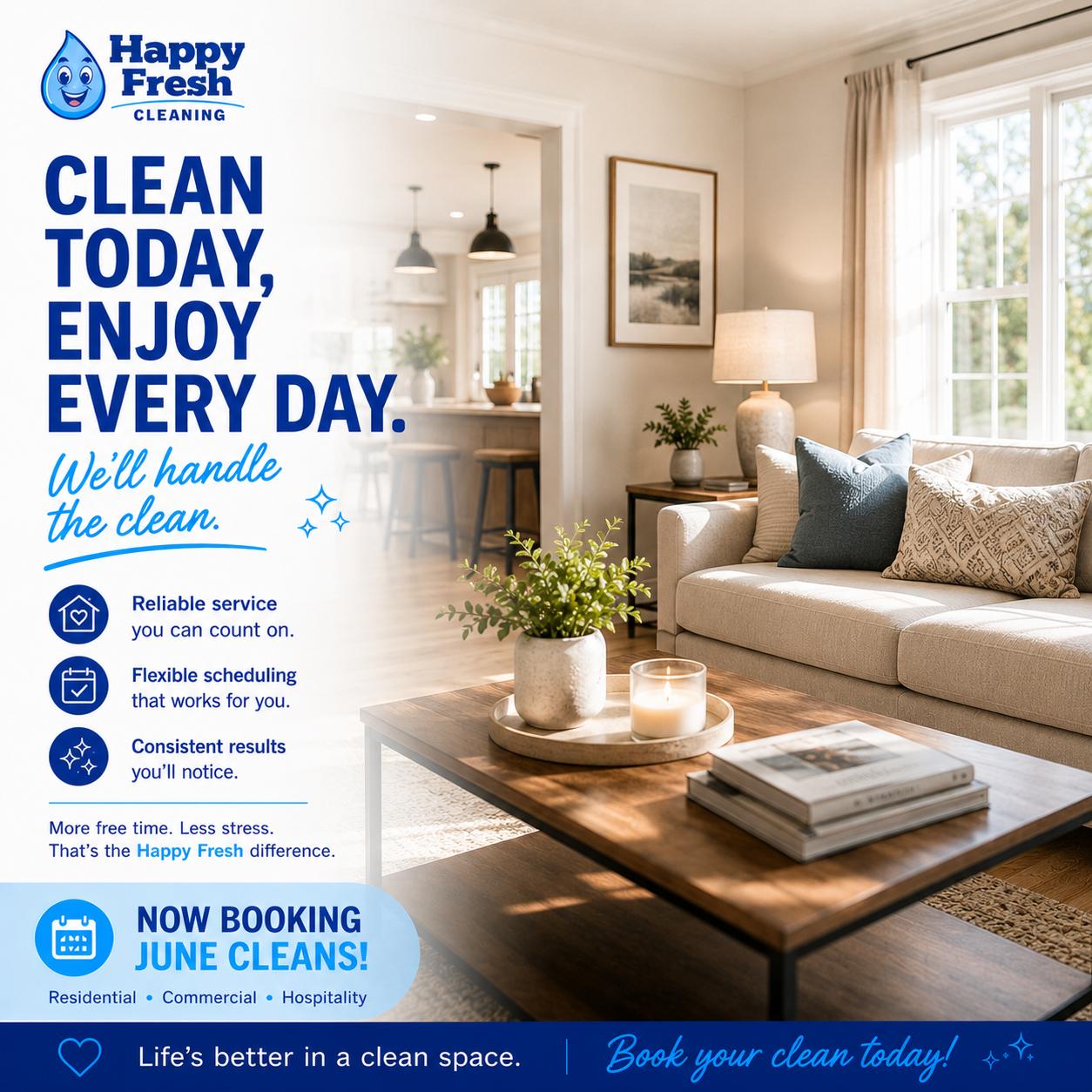 A clean home changes the way everyday life feels.