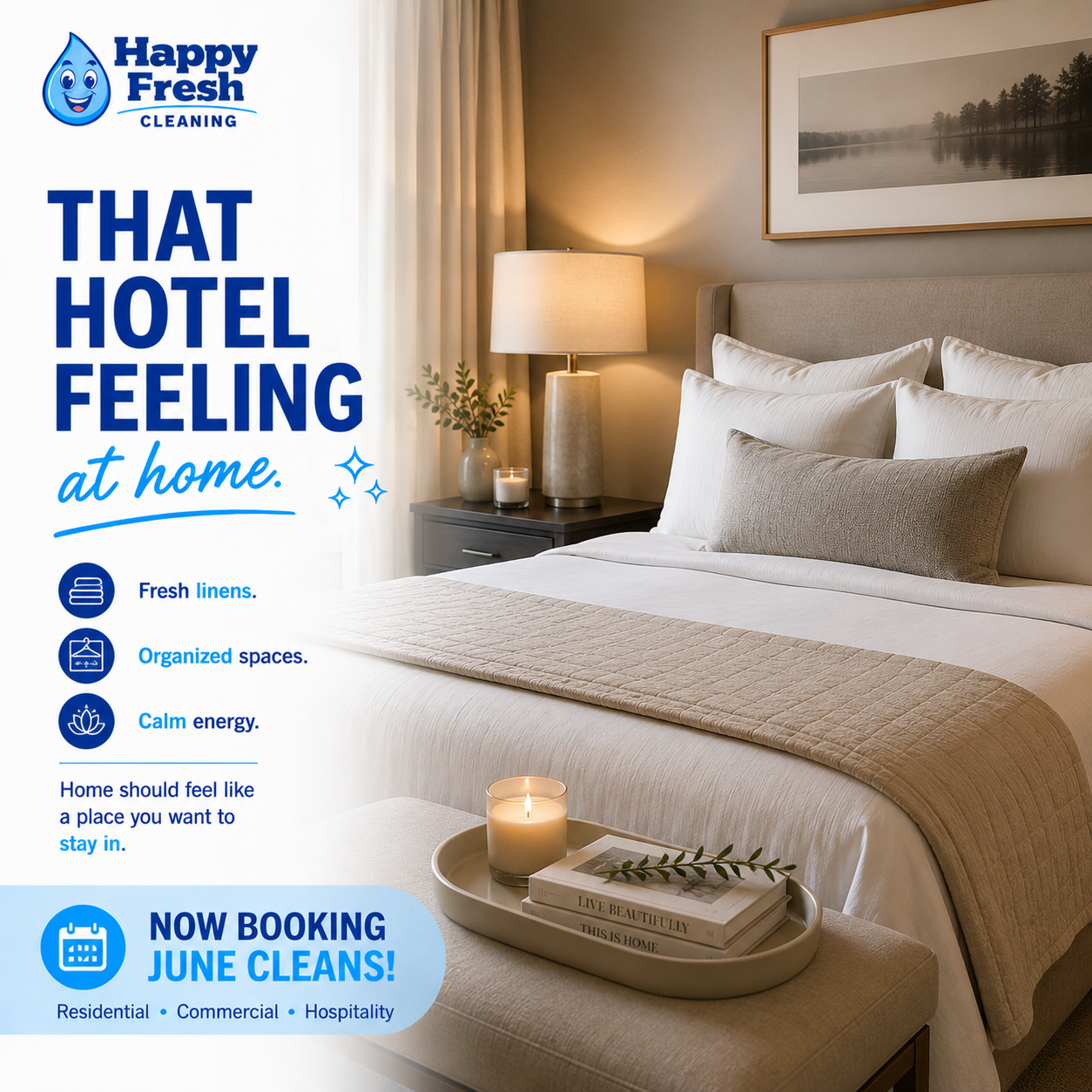 There is something comforting about walking into a bedroom that feels fresh, quiet, and completely reset.