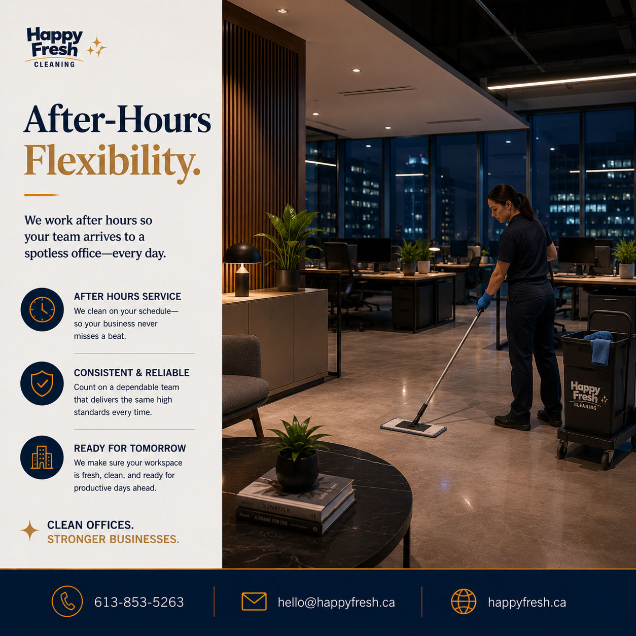 Every space inside a workplace contributes to the impression your business leaves behind.