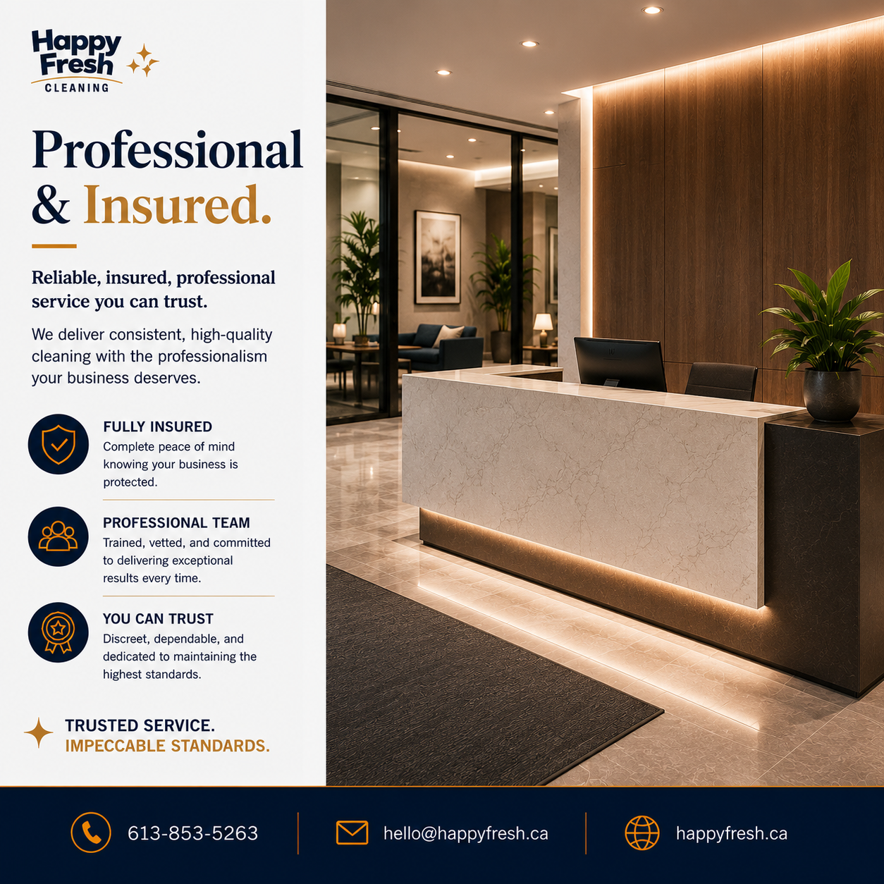 Trust is earned through consistency, professionalism, and reliability.